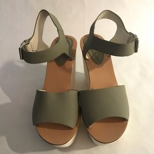 TOPSHOP OPEN TOE WEDGES 40